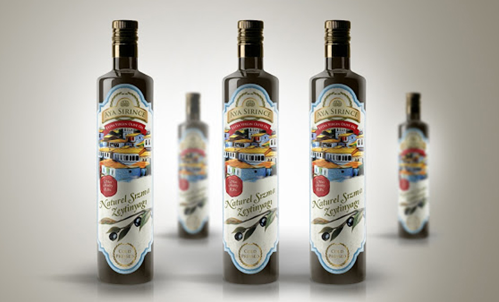 Aya Sirince Olive Oil Label Design