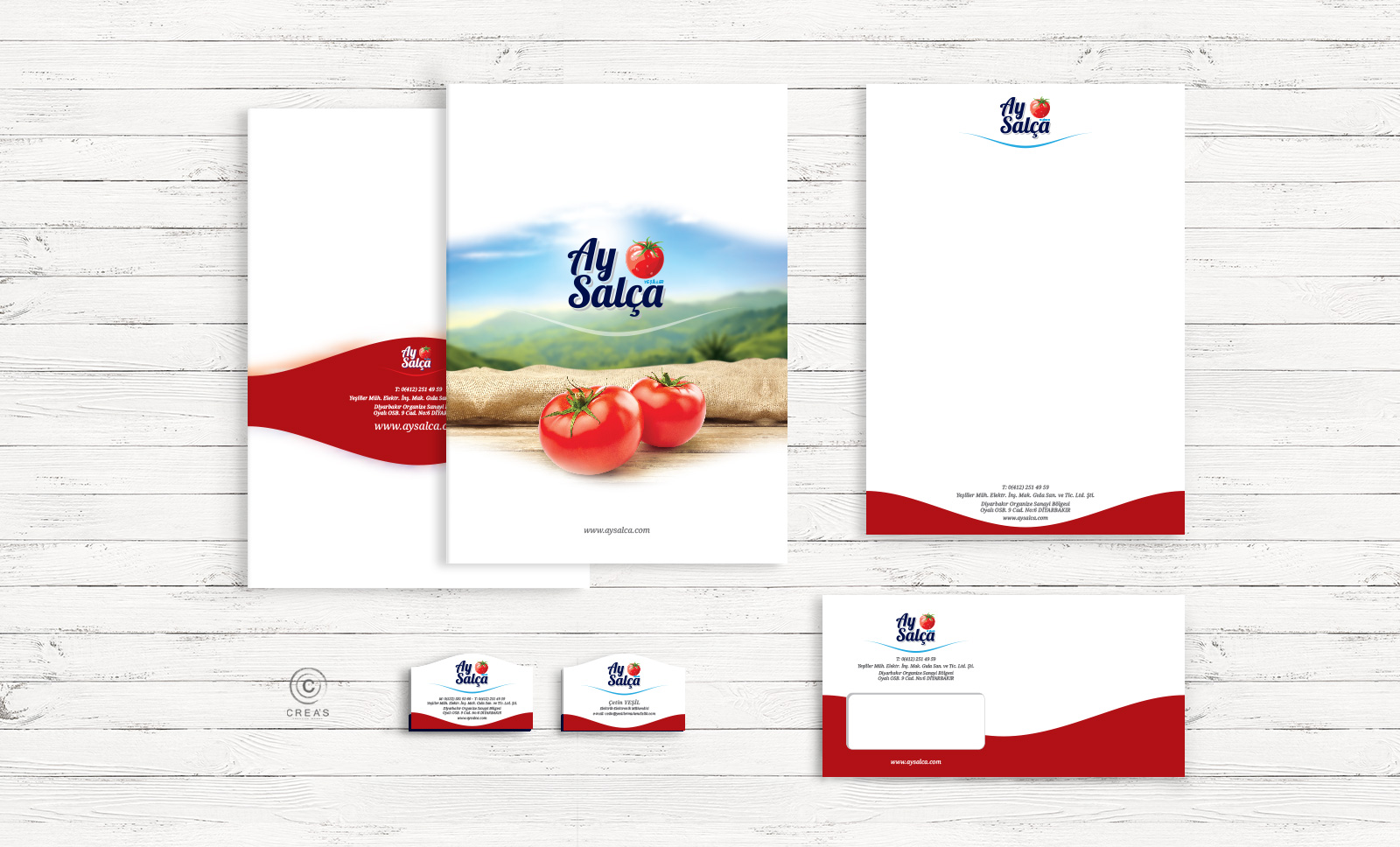Creas Creative Tasarım ve Reklam Ajansı İzmir - Ay Salça Logo ve Kurumsal Kimlik Tasarımı