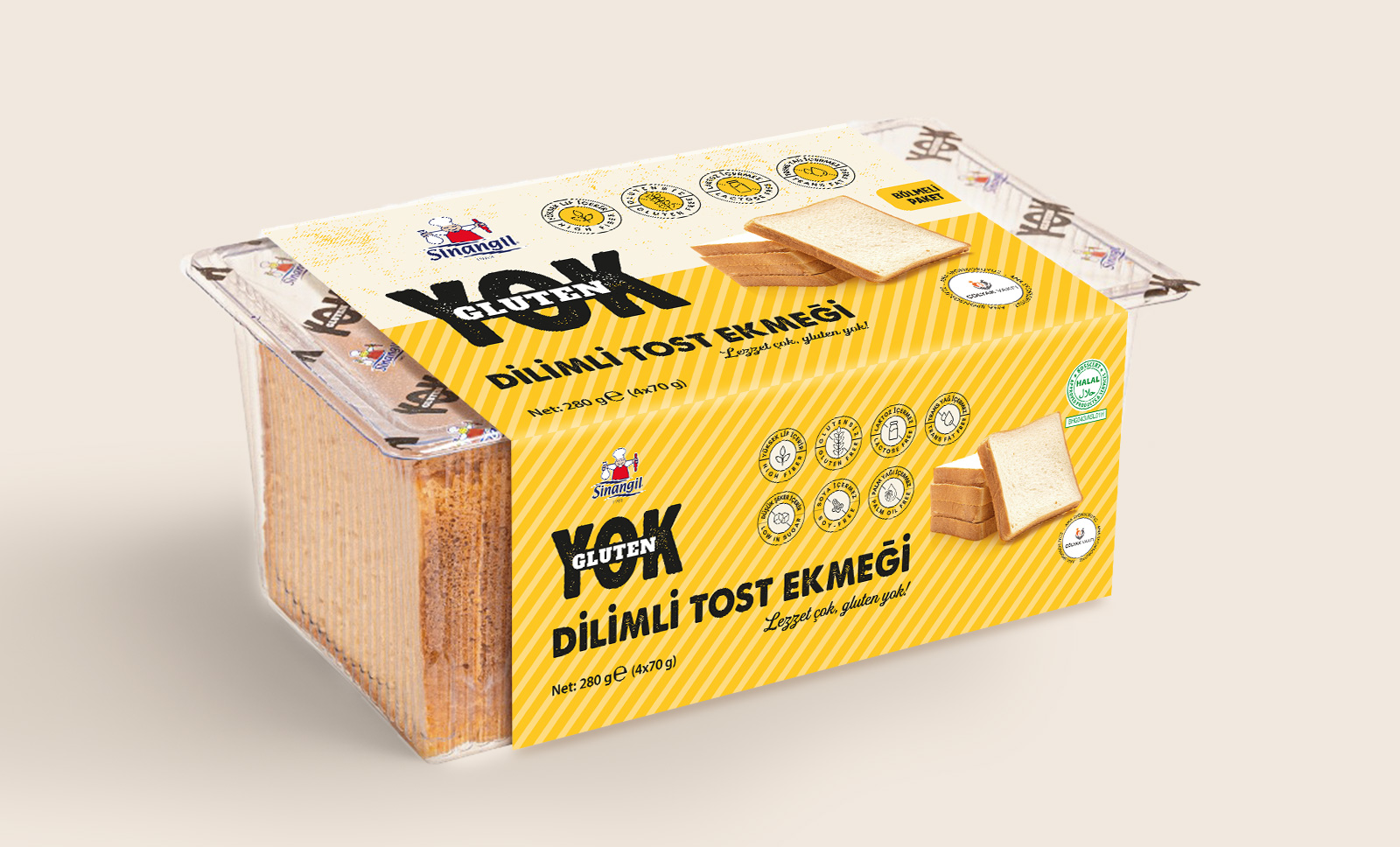 Creas Creative Tasarım ve Reklam Ajansı İzmir - Gluten Yok Ekmek Ambalaj Tasarımı