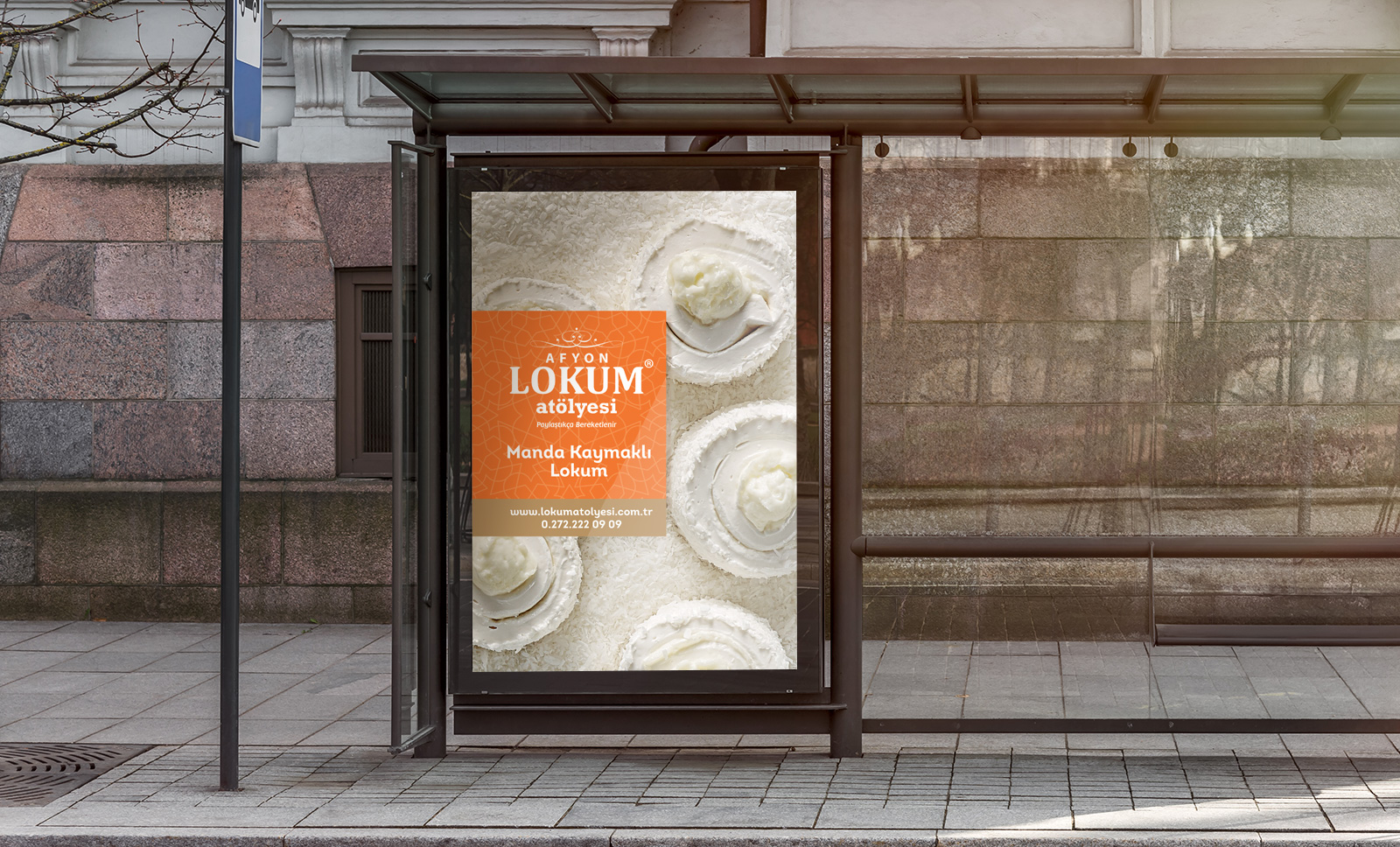 Creas Creative Tasarım ve Reklam Ajansı İzmir - Lokum Atölyesi billboard tasarımı