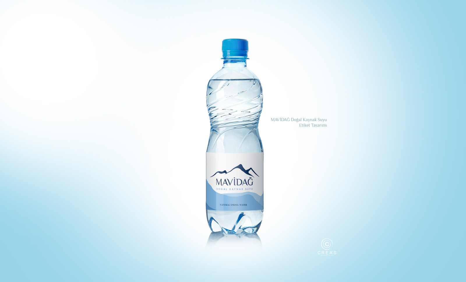 Creas Creative Tasarım ve Reklam Ajansı İzmir - Mavidağ Su Etiket Tasarımı