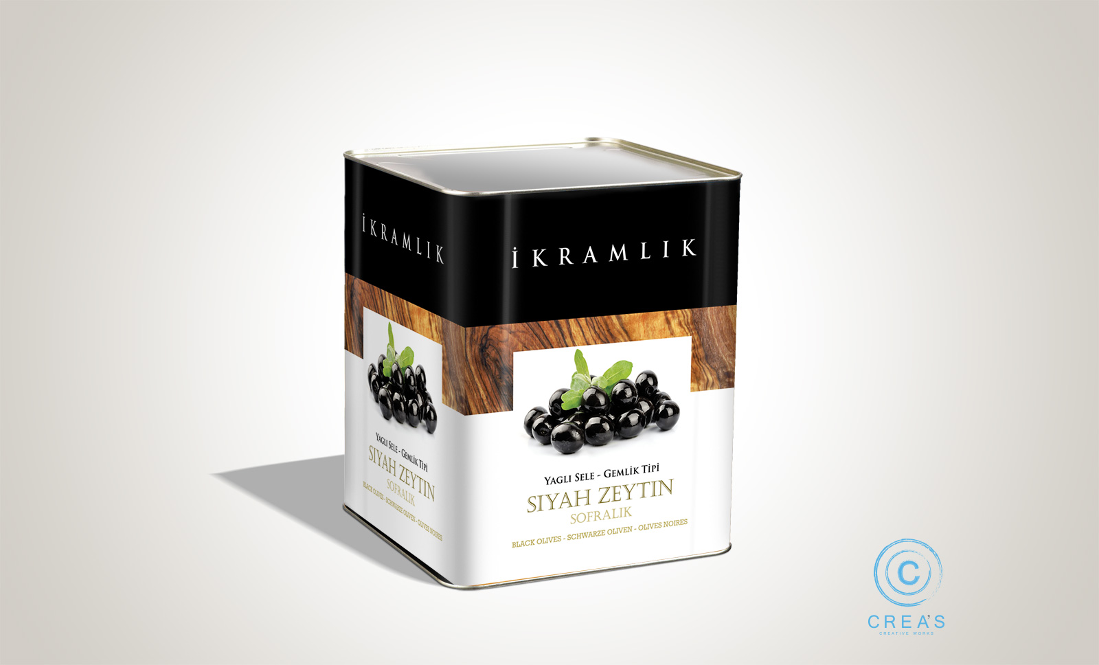 Creas Creative Tasarım ve Reklam Ajansı İzmir - Zeytin Tenekesi Ambalaj Tasarımı