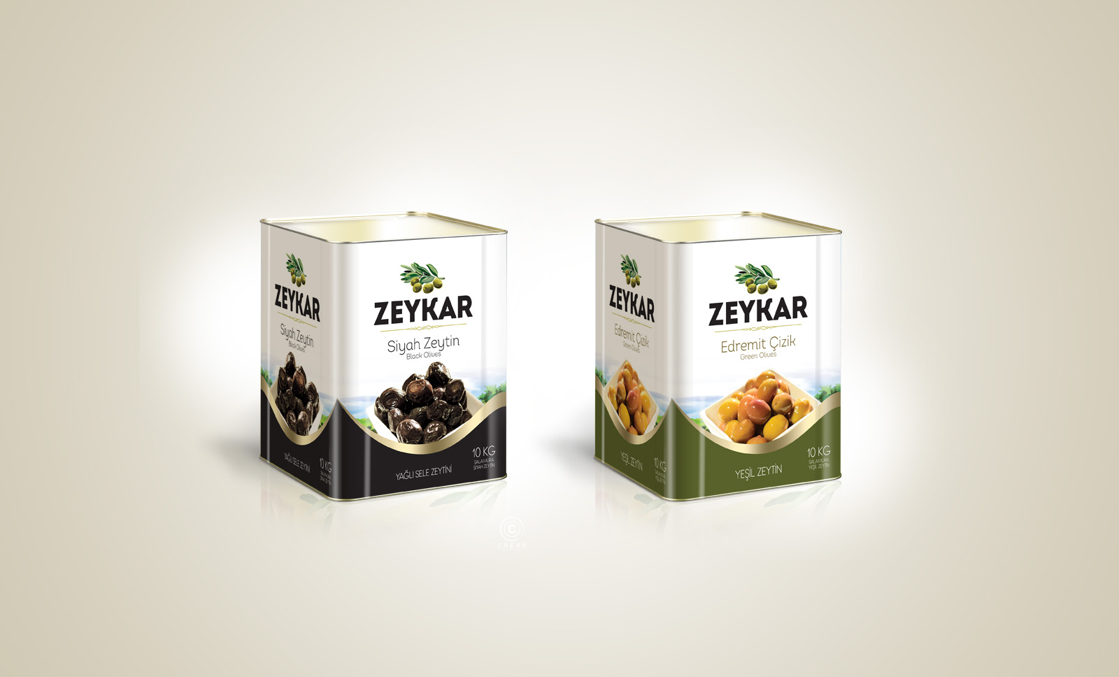 Creas Creative Tasarım ve Reklam Ajansı İzmir - Zeytin Tenekesi Tasarımı